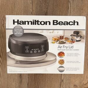 NIB Hamilton Beach Air Fry Lid for Slow Cooker